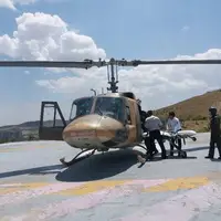 اعزام بیمار خارگی با بالگرد