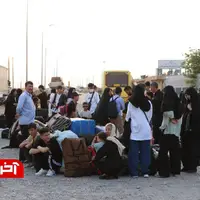 عکس/ روند خروج اتباع افغانستانی از مرز دوغارون