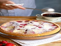 کیک کرمدار پنیری با یه بافت نرم و پنبه ای