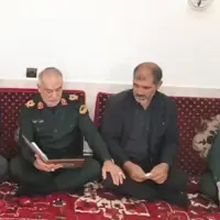  دیدار جانشین فراجا با خانواده شهید جباری در هوراند