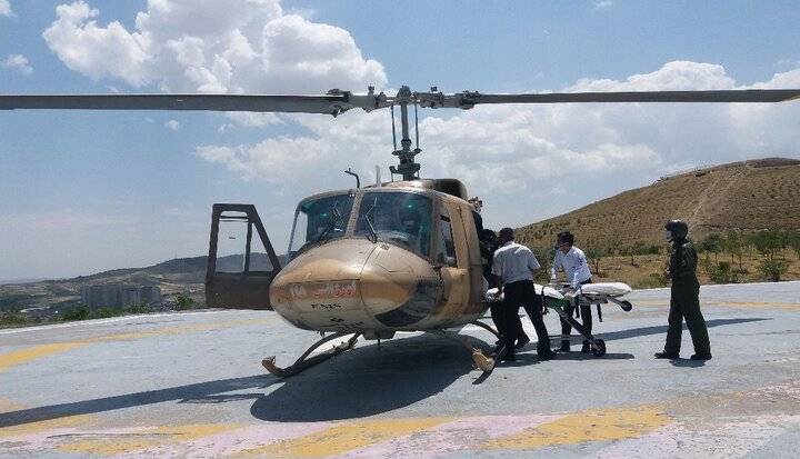 اعزام بیمار خارگی با بالگرد