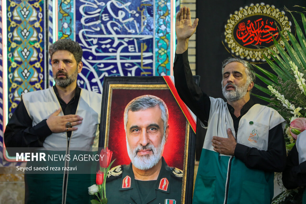 عکس/ مراسم گرامیداشت شهادت سردار سرلشکر پاسدار «امیرعلی حاجی‌زاده»
