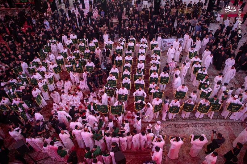 کاروان نمادین یاران امام حسین(ع) در کربلا