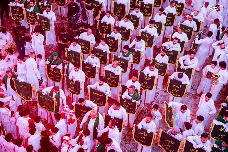 کاروان نمادین یاران امام حسین(ع) در کربلا