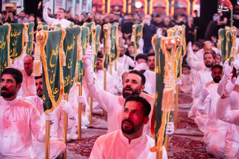 کاروان نمادین یاران امام حسین(ع) در کربلا