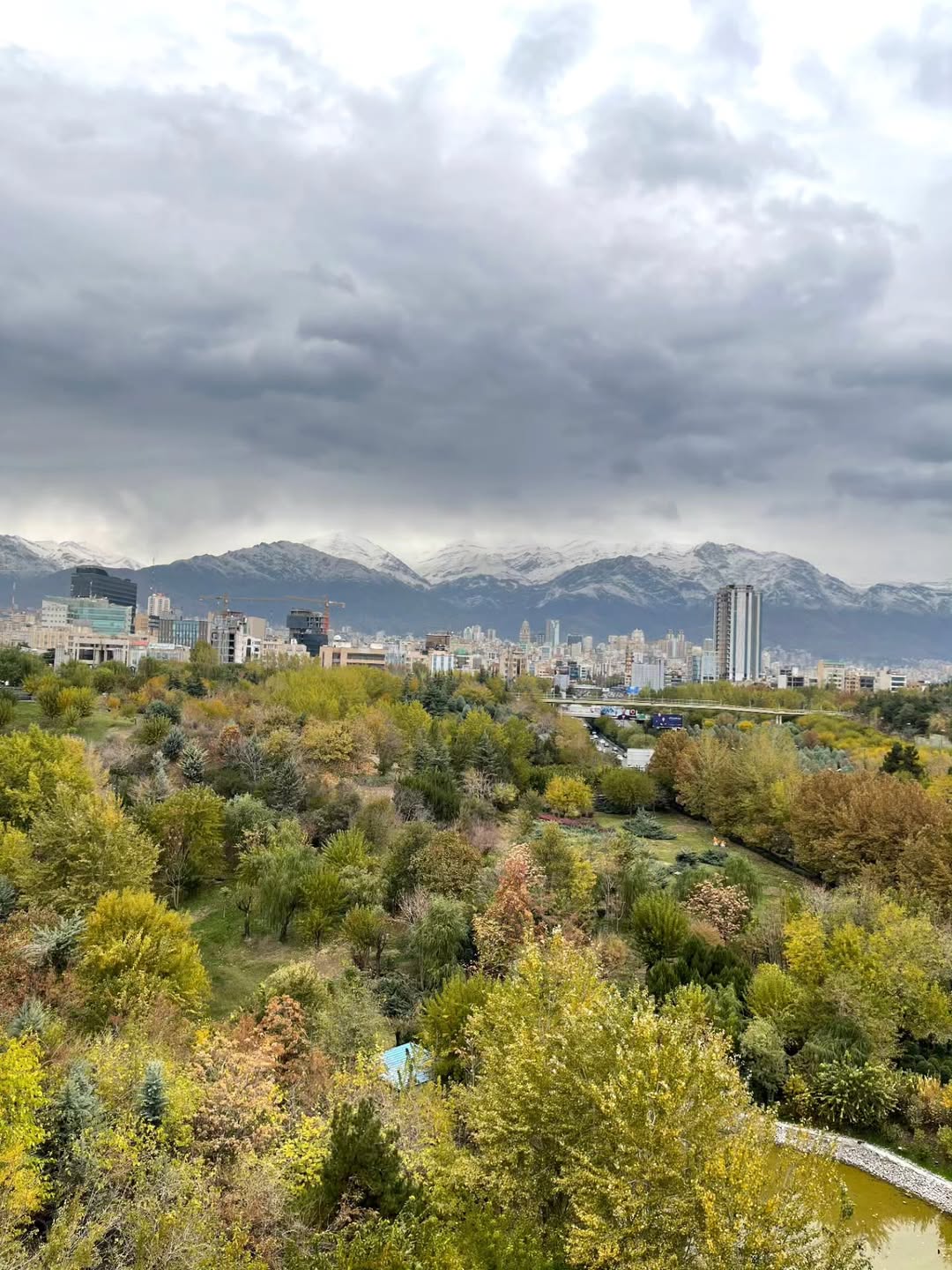 تهران زیبا از فراز پل طبیعت 