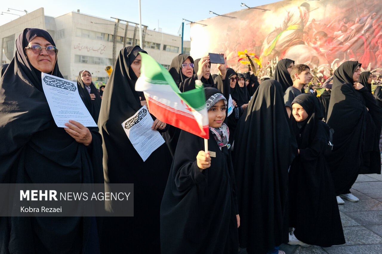 راهپیمایی «اقتدار ملی، غیرت دینی» در مشهد