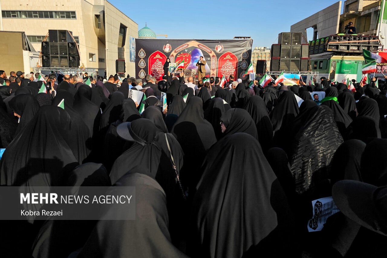 راهپیمایی «اقتدار ملی، غیرت دینی» در مشهد