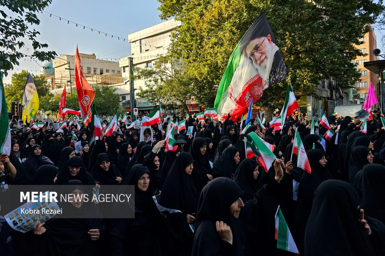راهپیمایی «اقتدار ملی، غیرت دینی» در مشهد
