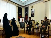 سردار رادان با خانوادۀ شهیدان باقری، سلامی و رشید دیدار کرد