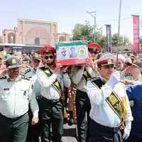تشییع پیکر مطهر شهید انتظامی گلستان در خان‌ببین