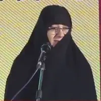 بغض همسر شهید رشید در هنگام سخنرانی؛ شهادت تنها فرزندم و همسرم امتحان الهی بود
