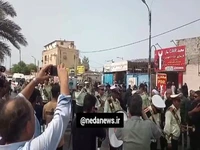 تشیبع پیکر سرباز شهید وطن در بندرعباس