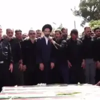 اقامه نماز بر پیکر شهدای اقتدار ایران در کاشان