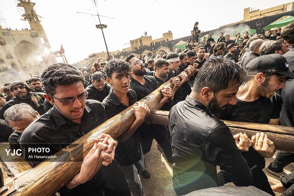 گزارش تصویری از آیین سنتی زیر سایه نخل در یزد