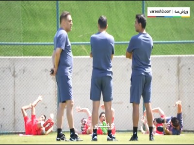 تمرینات امروز پرسپولیسی‌ها زیرنظر هاشمیان