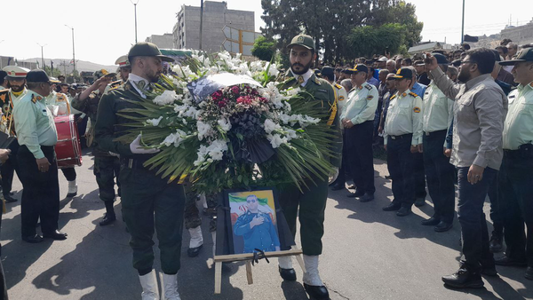 تشییع پیکر شهید امنیت در نهاوند