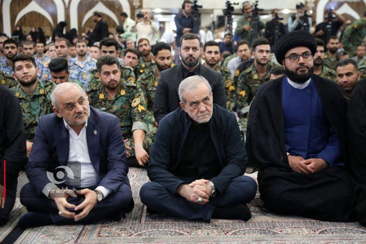 عکس/ حضور رئیس‌جمهور در آیین گرامیداشت شهدای اقتدار و امنیت