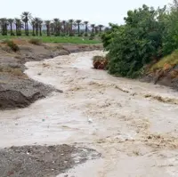 سیلابی شدن رودخانه‌های فصلی در هرمزگان