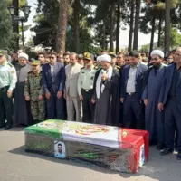 تشییع پیکر شهید امنیت در نهاوند