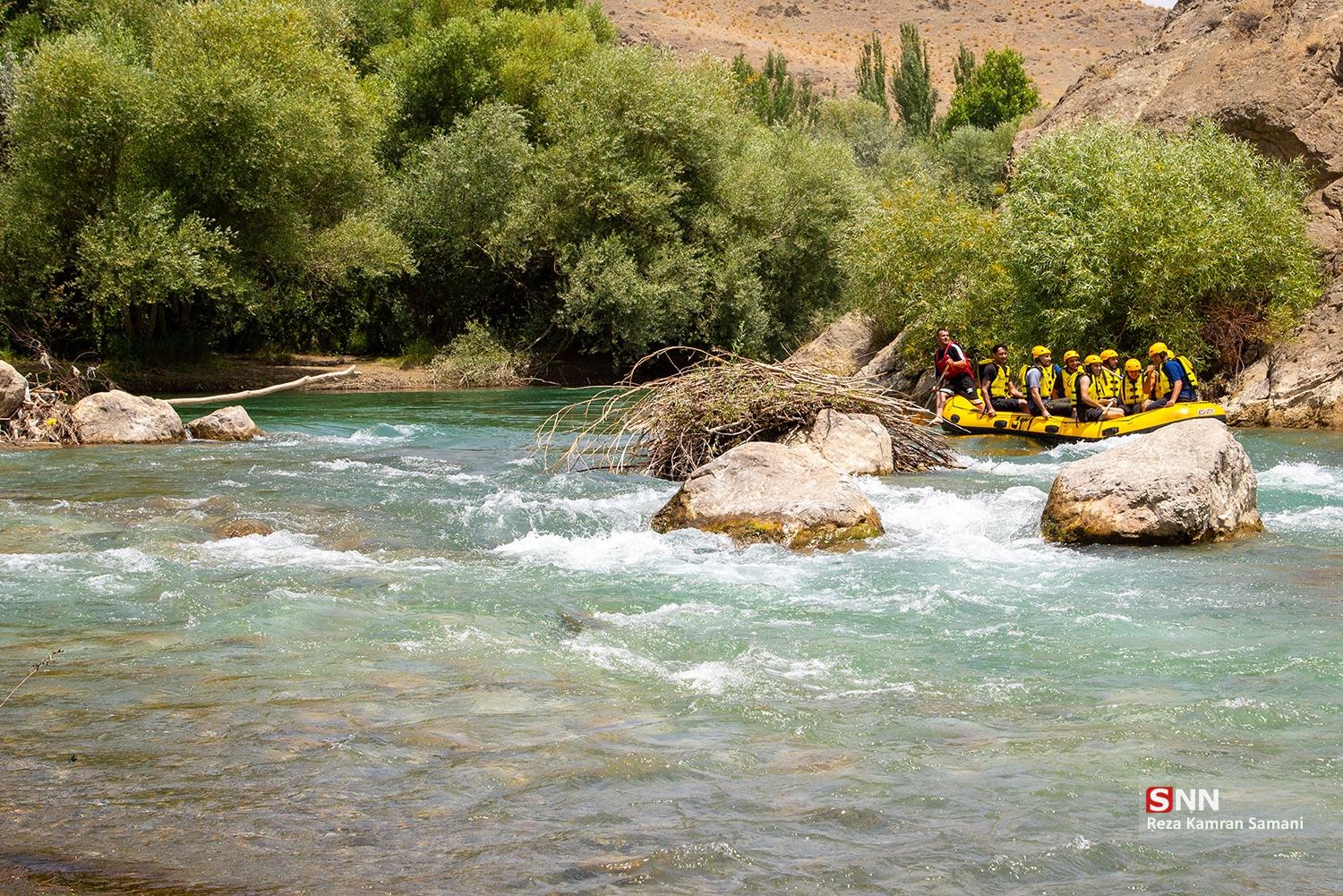 «رفتینگ» در رودخانه زاینده رود