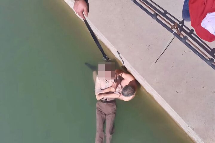 نجات جان شهروند تبریزی در ائل گلی توسط یک بازنشسته