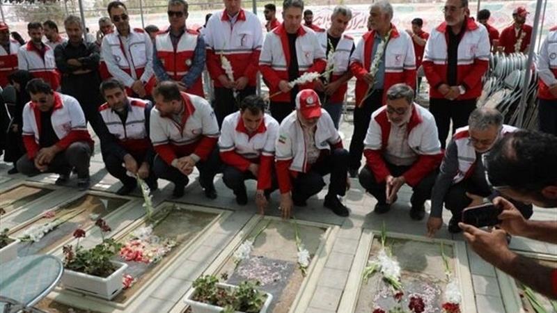 برگزاری مراسم بزرگداشت شهدای امدادگر جنگ 12 روزه