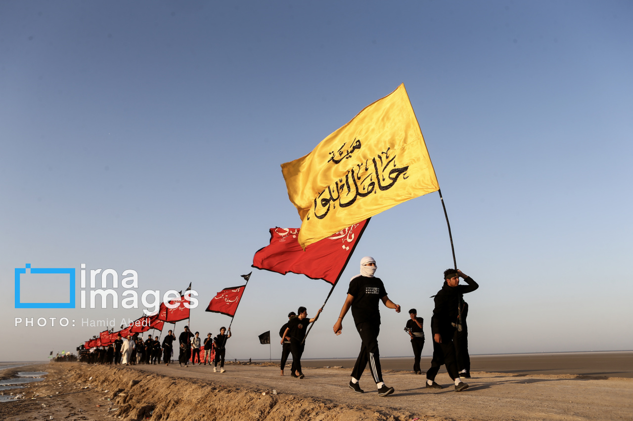 عکس/ پیاده روی اربعین؛ «من البحر الی النحر» 