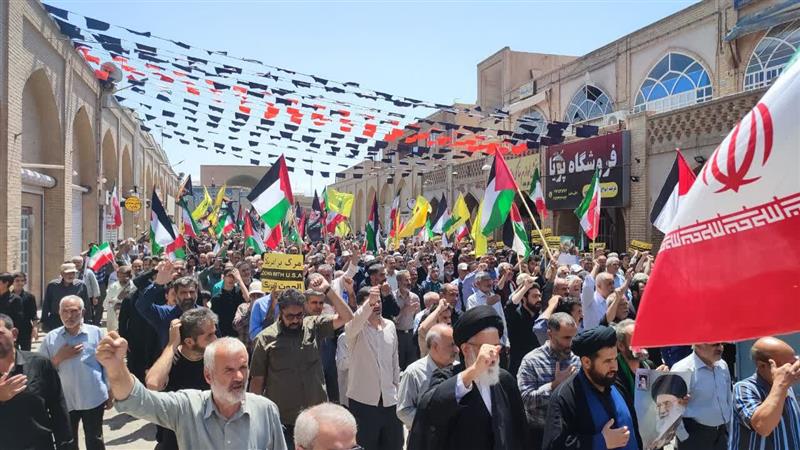 راهپیمایی جمعه های خشم در یزد برگزار شد