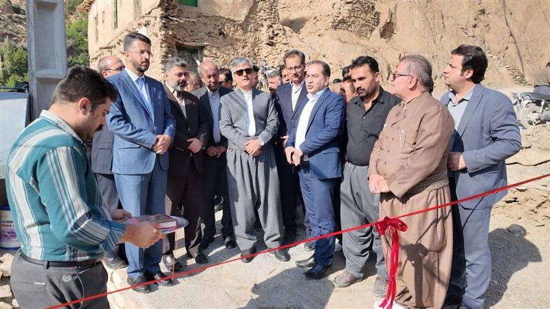 طرح بهسازی بافت روستای وصی سنندج بهره‌برداری شد