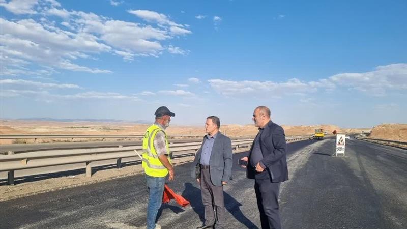 استاندار زنجان از عملیات ترمیم و بهسازی آزادراه زنجان–تبریز بازدید کرد