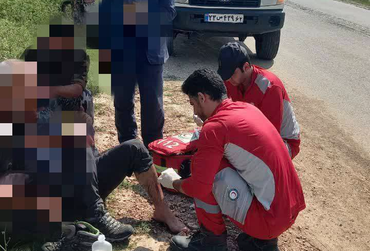 ۸ مصدوم بر اثر انحراف مینیبوس در محور دودانگه ساری