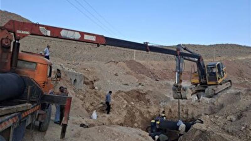 پایان عملیات مرمت خط انتقال آب در سمنان