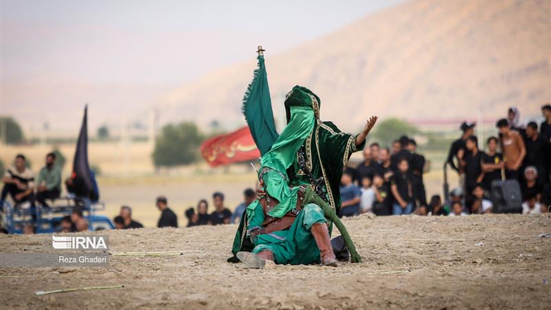 نوای تعزیه دهه سوم محرم در ساوه با سوگواره طنین‌انداز شد