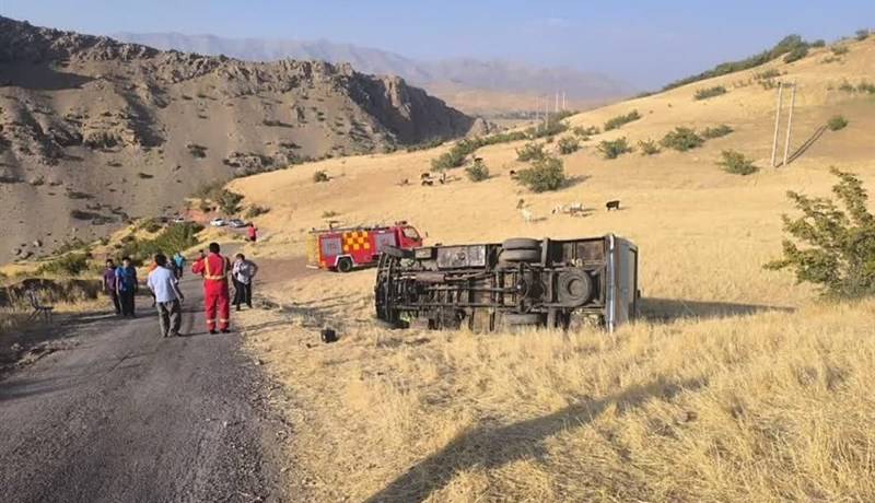 آخرین جزئیات واژگونی مینیبوس در دورود؛ ۱۳ گردشگر ترخیص شدند