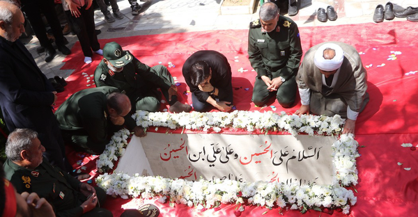 پیکر سردار شهید غیب‌پرور در خانه ابدی‌اش آرام گرفت