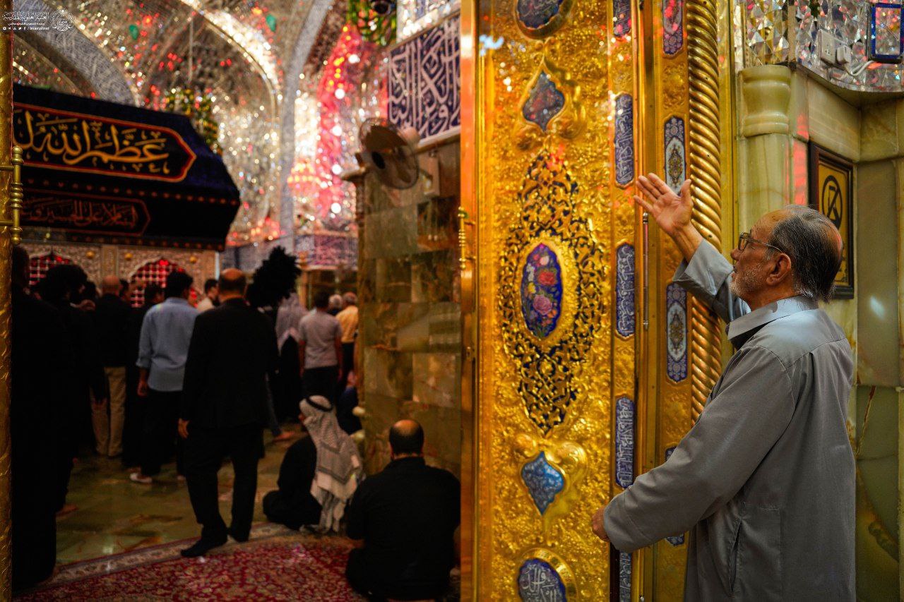 تصاویری از حرم مطهر امیرالمؤمنین(ع) در روز زیارتی ایشان