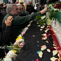 مراسم تشییع سردار شهید غلام‌حسین غیب پرور در شیراز