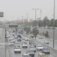 گردوخاک و کاهش دید در اصفهان