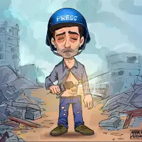 کاریکاتور/ گرسنگی؛ مانع ادامه کار خبرنگاران در غزه