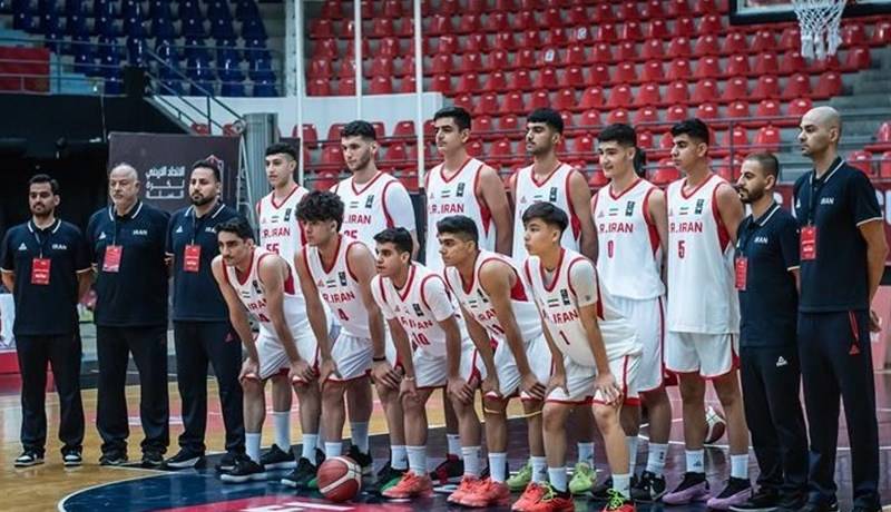 استارت تیم بسکتبال زیر 16 سال ایران در مسابقات غرب آسیا با شکست