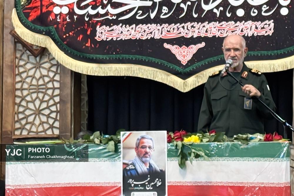 مراسم تشییع سردار شهید غلام‌حسین غیب پرور در شیراز