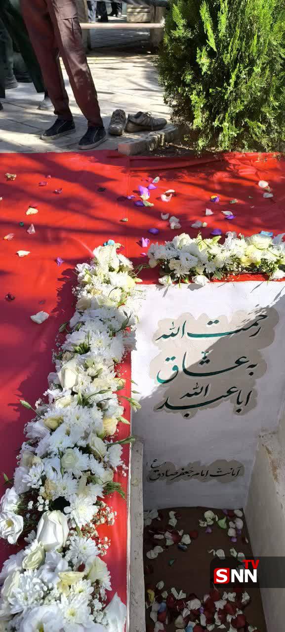 عکس/ تصاویری دیگر از محل خاکسپاری سردار شهید غلامحسین غیب‌پرور  