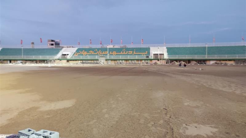 کاشت چمن ورزشگاه شهید نصیری یزد به پایان رسید