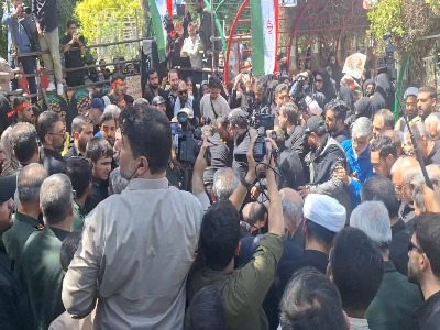 پیکر شهید غیب‌پرور در گلزار شهدای شیراز آرام گرفت