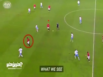 پاس گل فوق العاده رونالدو به وین رونی در زمان حضورش در منچستریونایتد