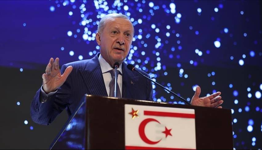 اردوغان: ما از راهحل دو دولتی در قبرس حمایت میکنیم