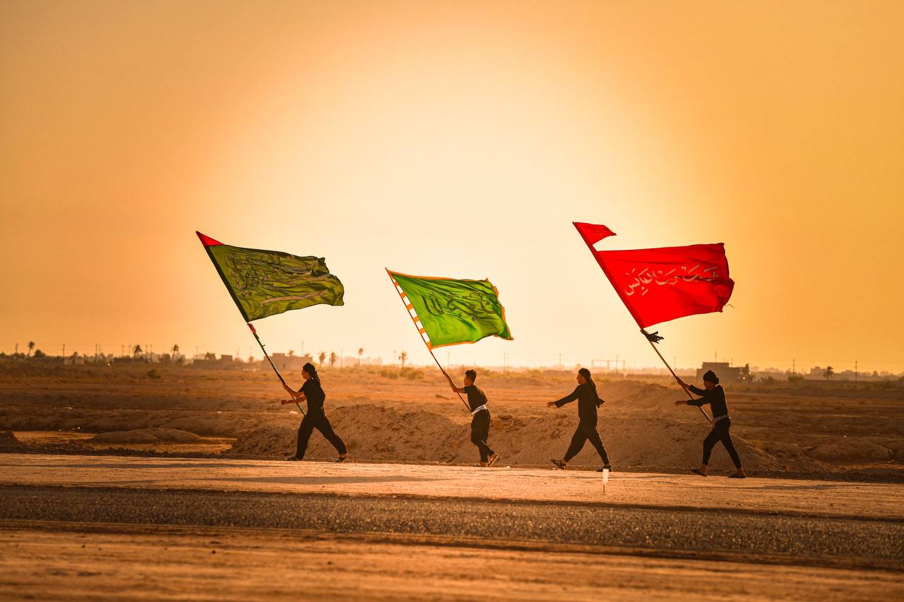  تصاویری از پیاده روی اربعین در عراق