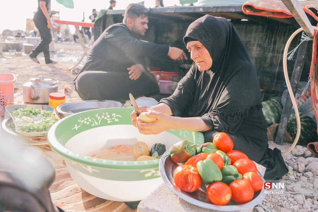 ام حمید؛ صدای اولین لبیک در مسیر پیاده‌روی اربعین