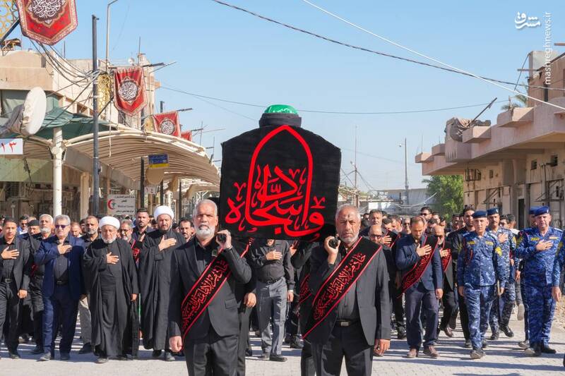 عکس/ تشییع نمادین امام سجاد(ع) در سامرا